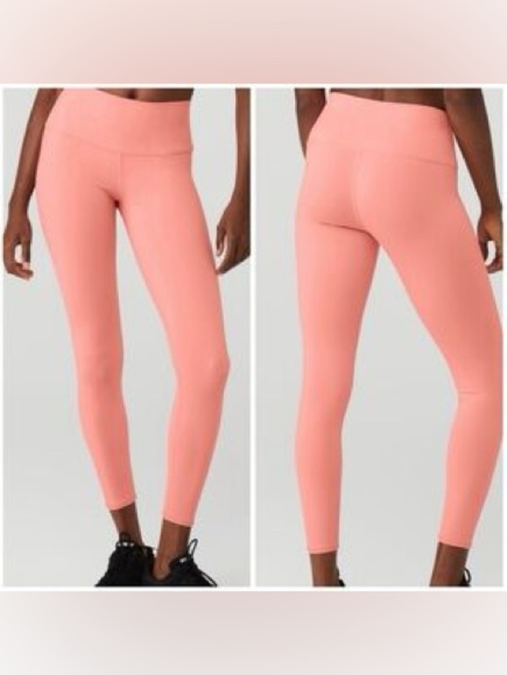 Alo yoga airbrush leggings pink lemonade small